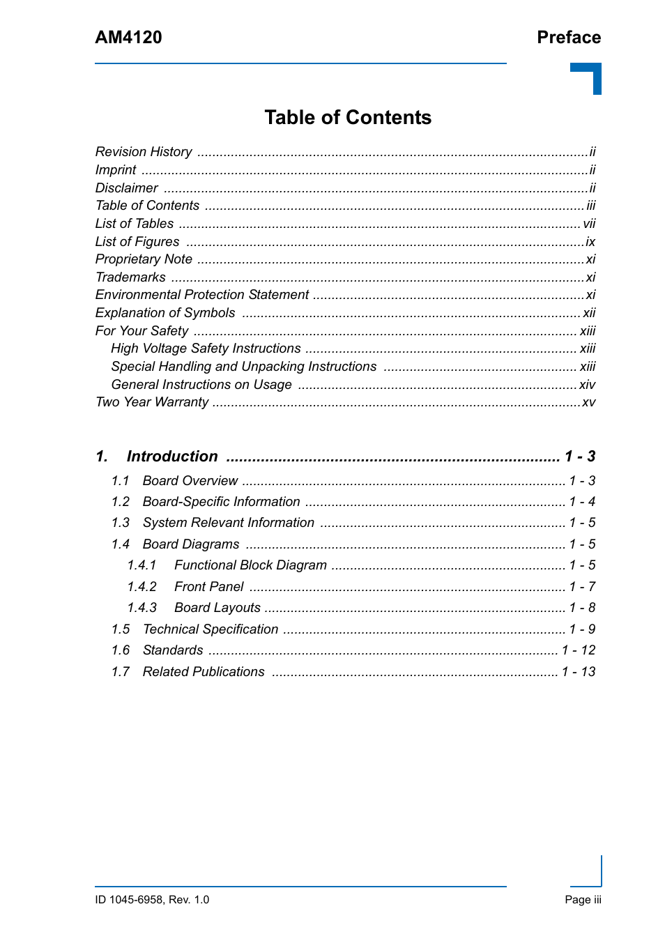 Kontron AM4120 User Manual | Page 3 / 30