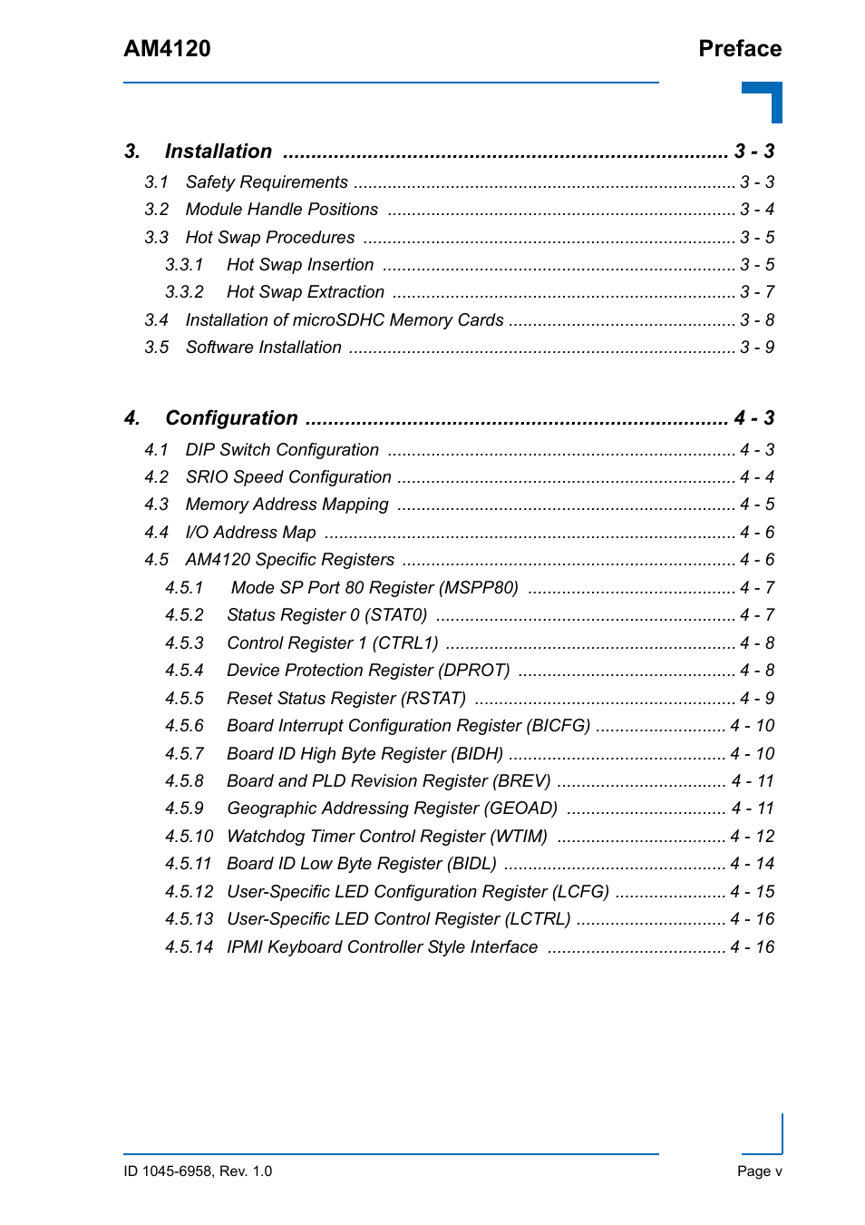 Am4120 preface | Kontron AM4120 User Manual | Page 5 / 30