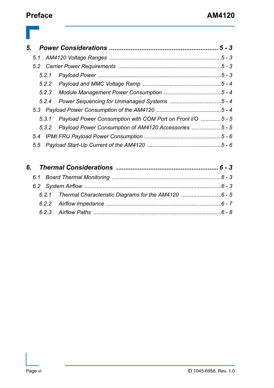 Preface am4120 | Kontron AM4120 User Manual | Page 6 / 30