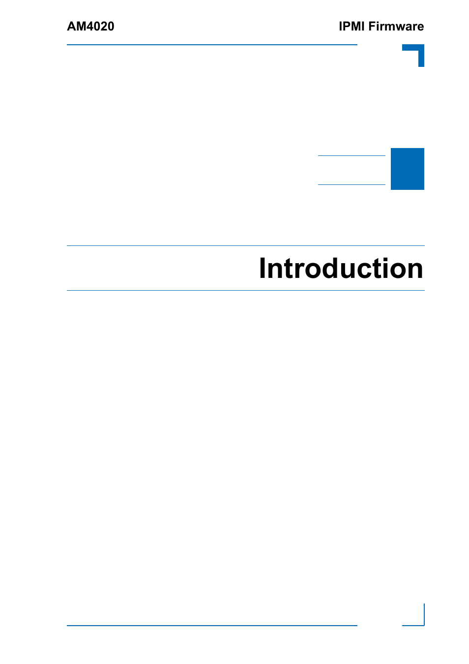 Introduction | Kontron AM4020 IPMI Firmware User Manual | Page 9 / 50