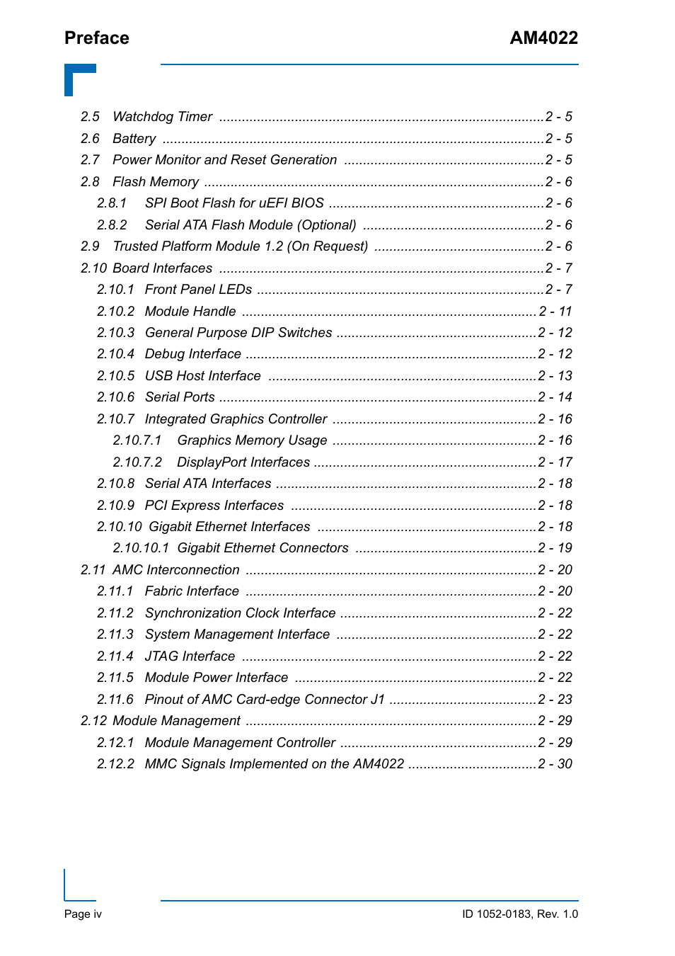 Preface am4022 | Kontron AM4022 User Manual | Page 4 / 34