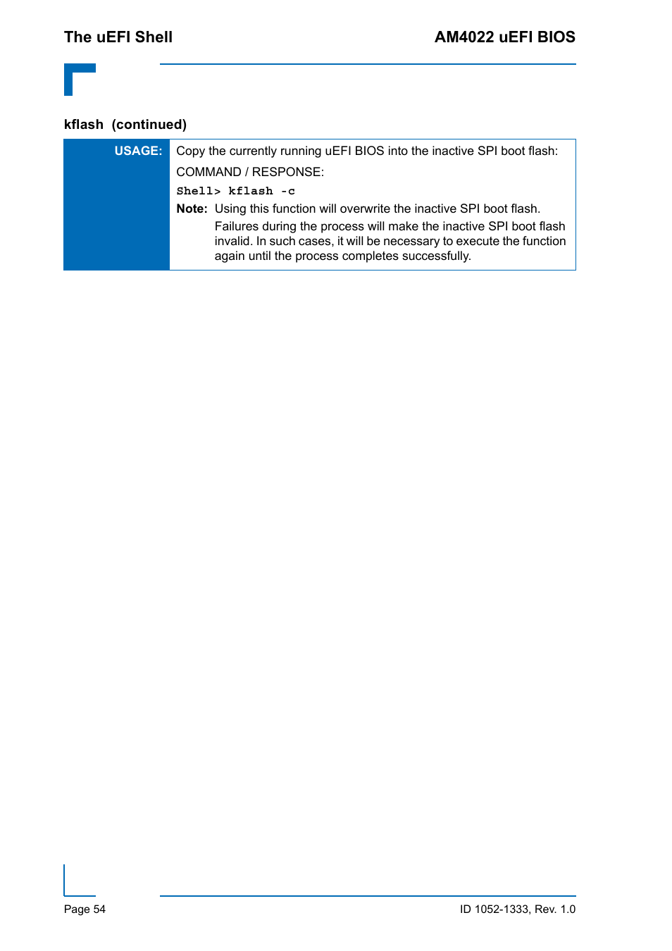 The uefi shell am4022 uefi bios | Kontron AM4022 uEFI BIOS User Manual | Page 60 / 76