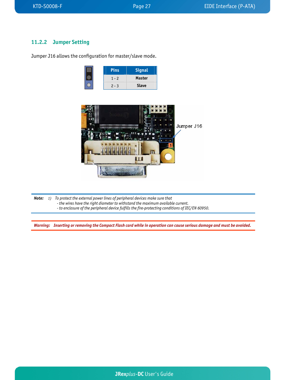 Jrex plus - dc user's guide 11.2.2 jumper setting | Kontron JRexplus-DC User Manual | Page 32 / 77