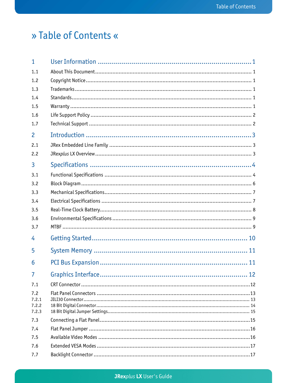 Kontron JRexplus-LX User Manual | Page 2 / 60