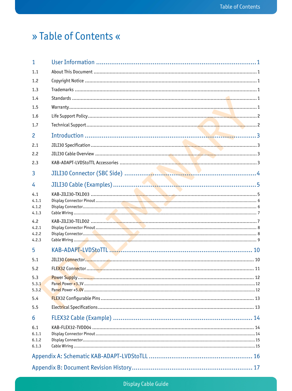 Kontron JRexplus-LX Display Cable User Manual | Page 2 / 19