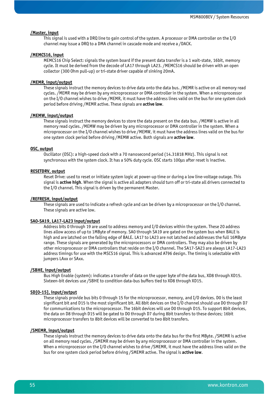 Kontron MSM800BEV User Manual | Page 57 / 101