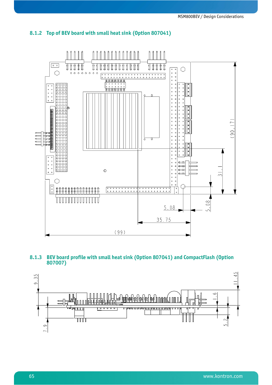 Kontron MSM800BEV User Manual | Page 67 / 101