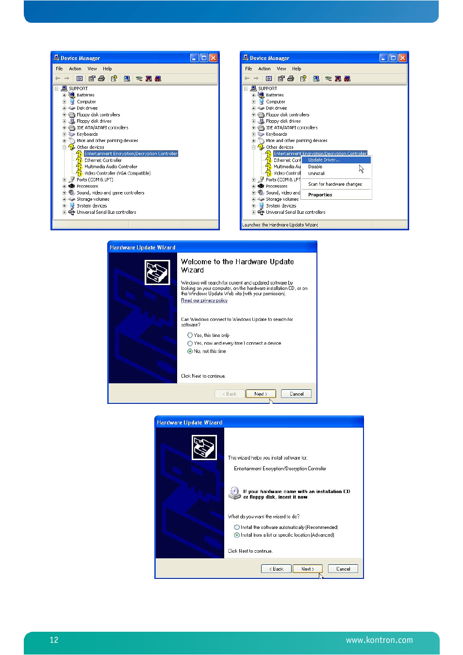 Kontron MSM800BEV V101 BIOS User Manual | Page 14 / 58