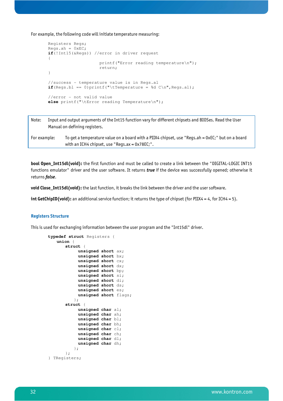 Kontron MSM800BEV V101 BIOS User Manual | Page 34 / 58