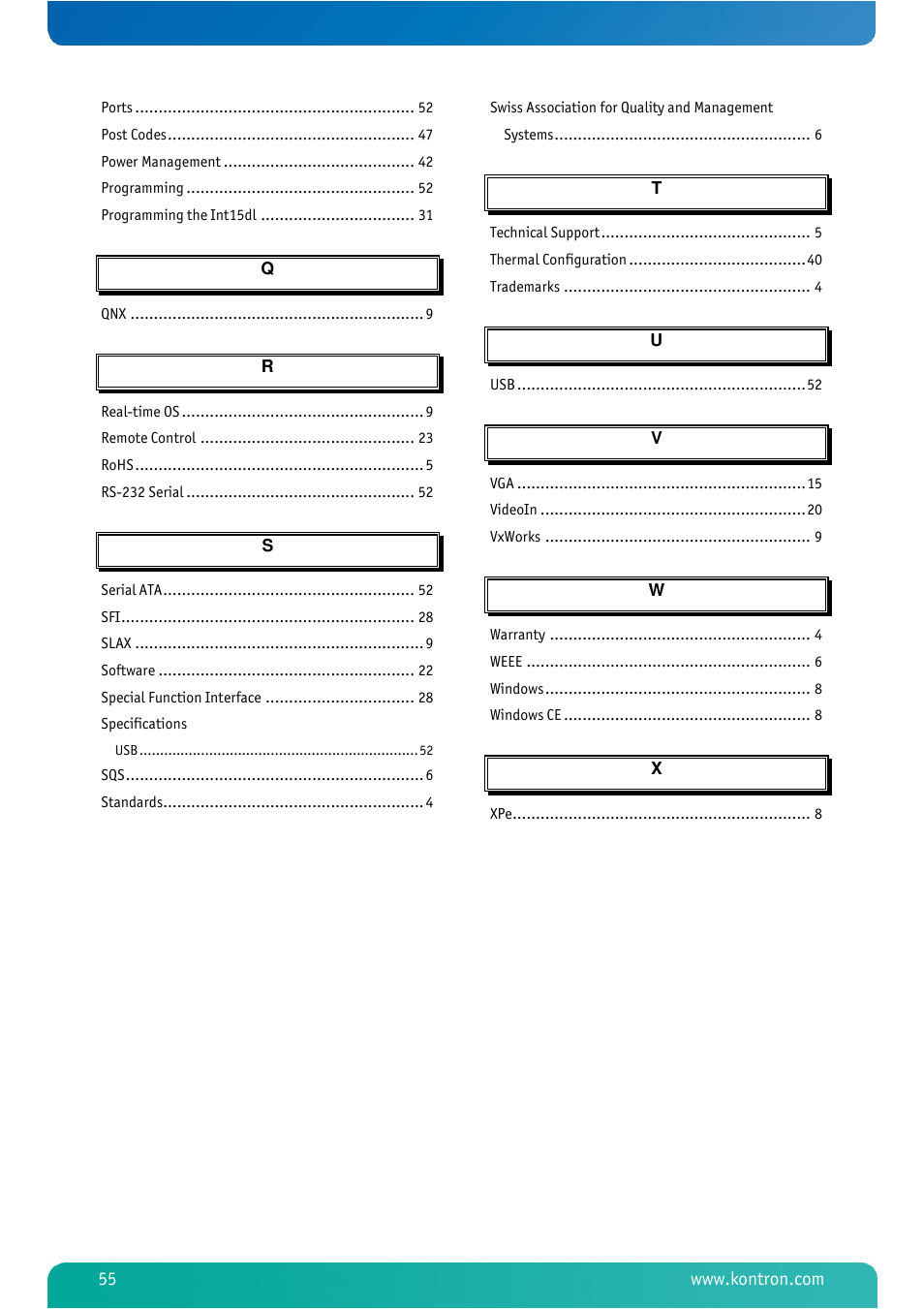 Kontron MSM800BEV V101 BIOS User Manual | Page 57 / 58
