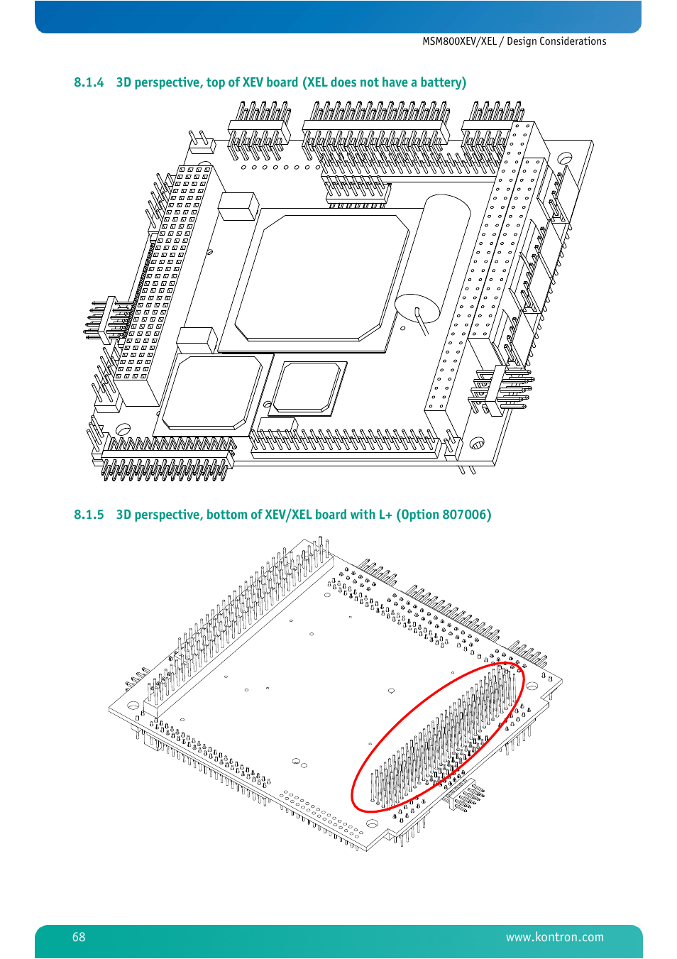 Kontron MSM800XEL User Manual | Page 70 / 105