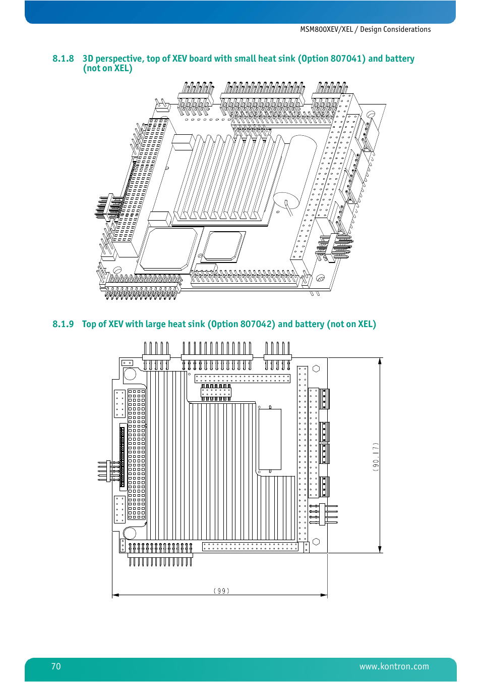 Kontron MSM800XEL User Manual | Page 72 / 105
