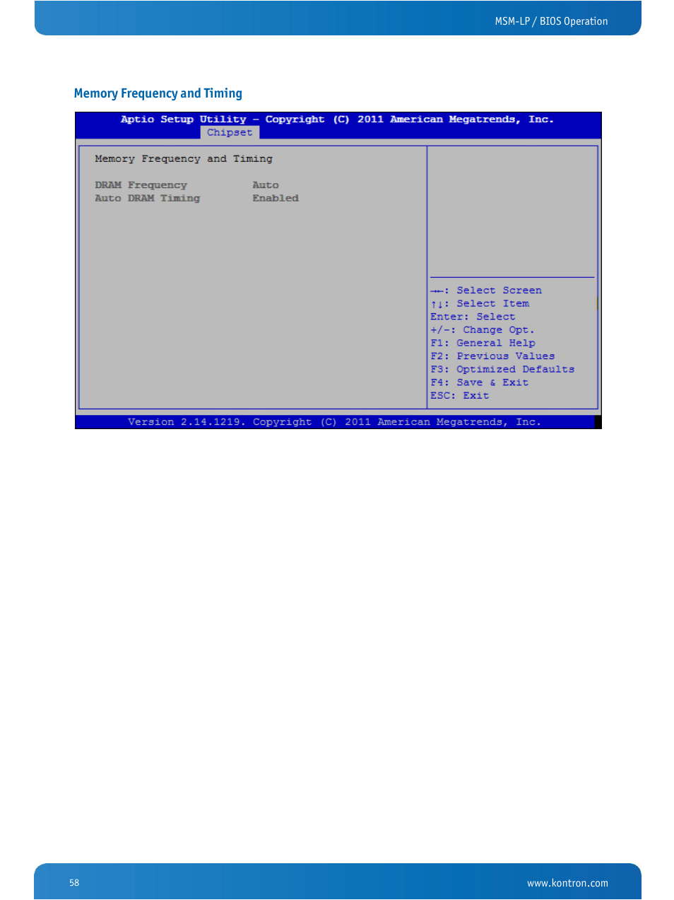 Kontron MSM-LP Manual User Guide V106 User Manual | Page 62 / 72