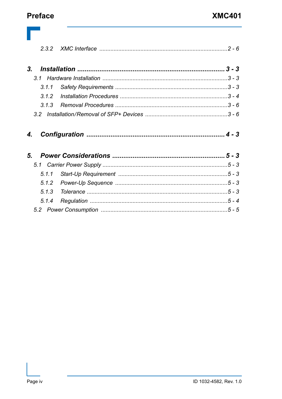 Preface xmc401 | Kontron XMC401 User Manual | Page 4 / 20