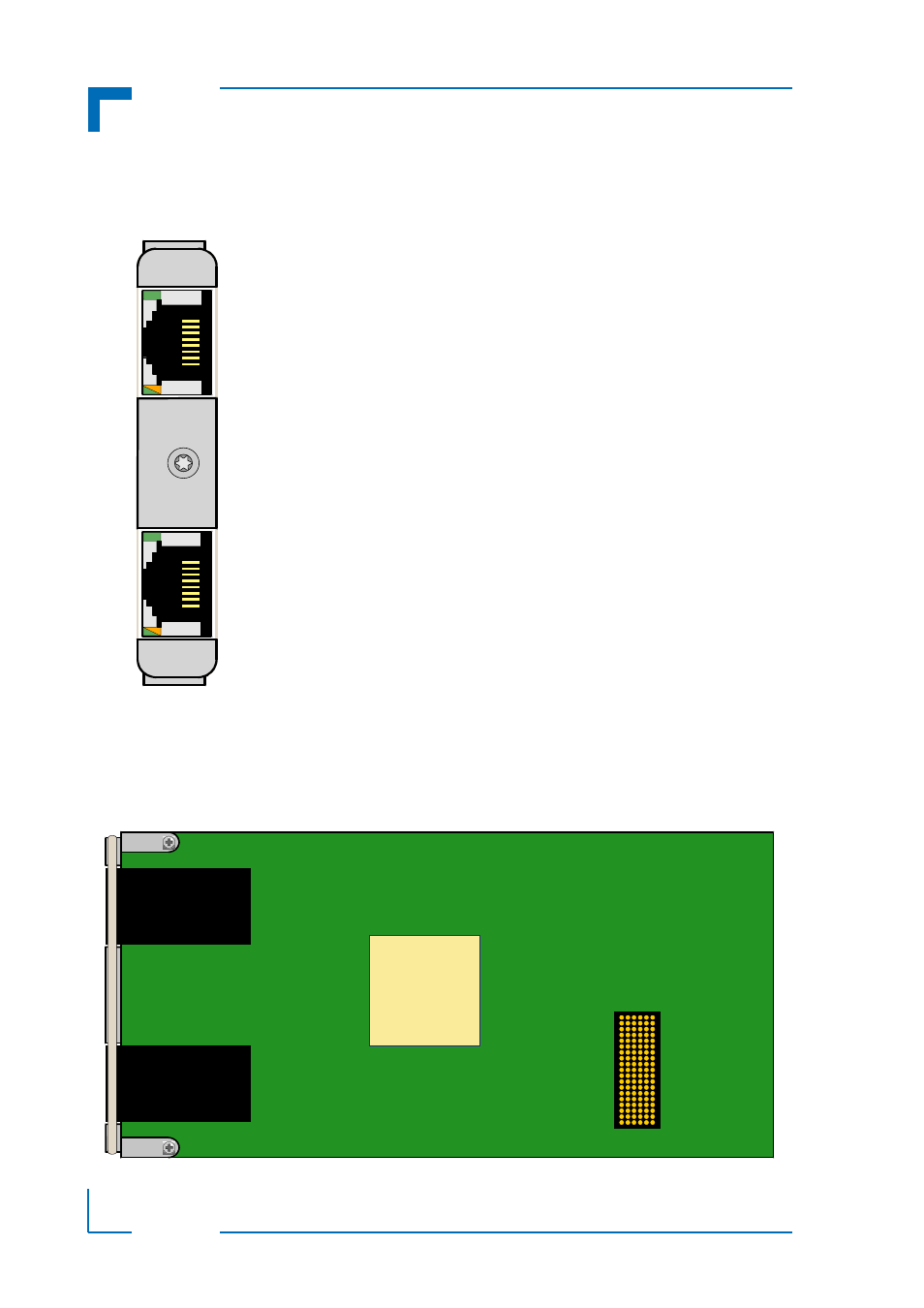 2 front panel, 3 board layout, Front panel - 4 | Board layout - 4, Xmc402 front panel - 4, Xmc402 board layout (top view) - 4, Introduction xmc402 | Kontron XMC402 User Manual | Page 14 / 18