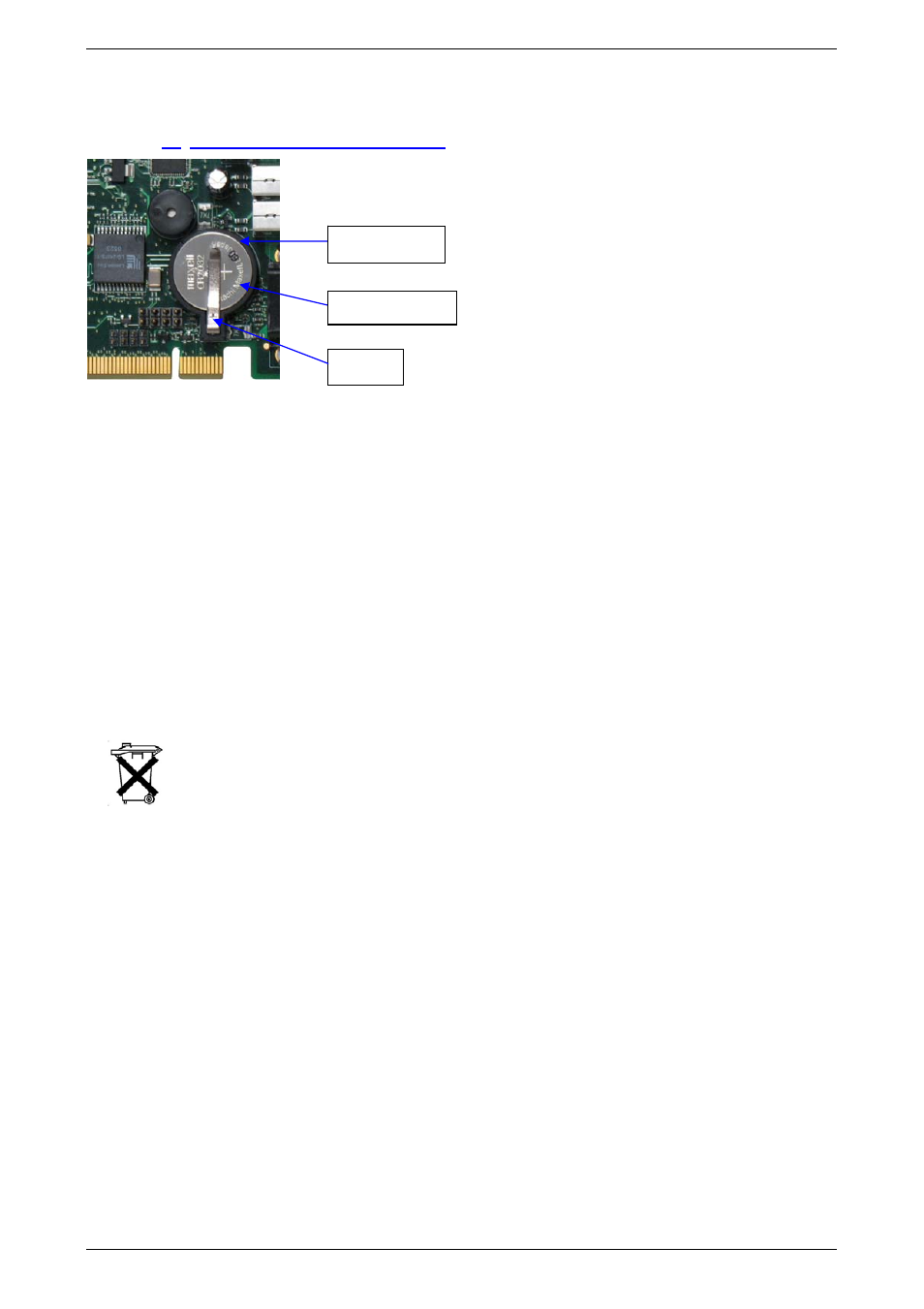 Lithium battery, Fig. 6: placement of the battery | Kontron PCI-760 User Manual | Page 38 / 84