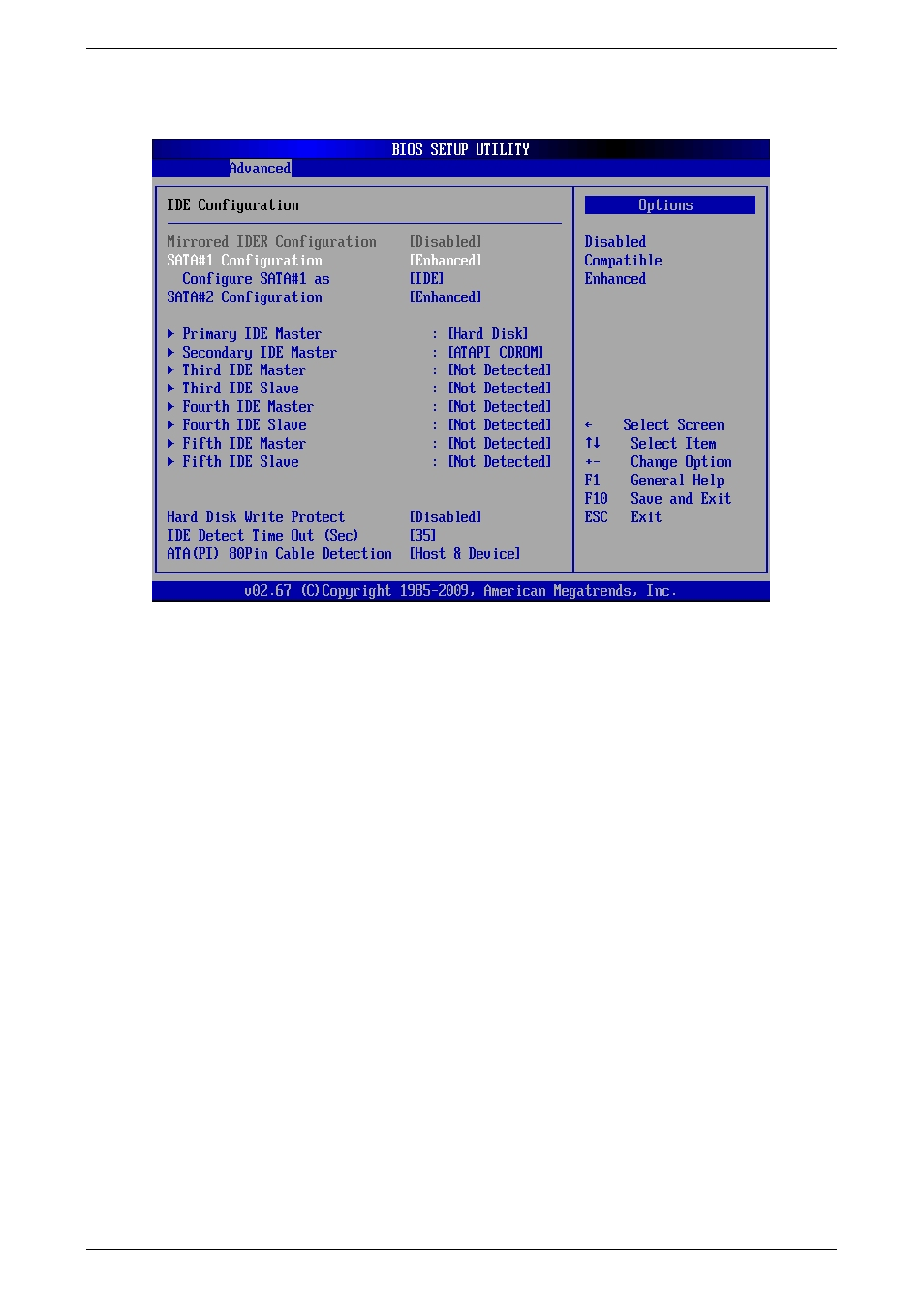 Ide configuration | Kontron PCI-760 User Manual | Page 44 / 84