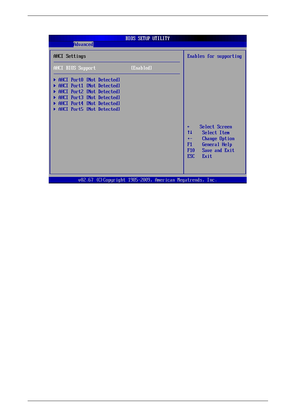 Ahci configuration (ahci settings) | Kontron PCI-760 User Manual | Page 50 / 84