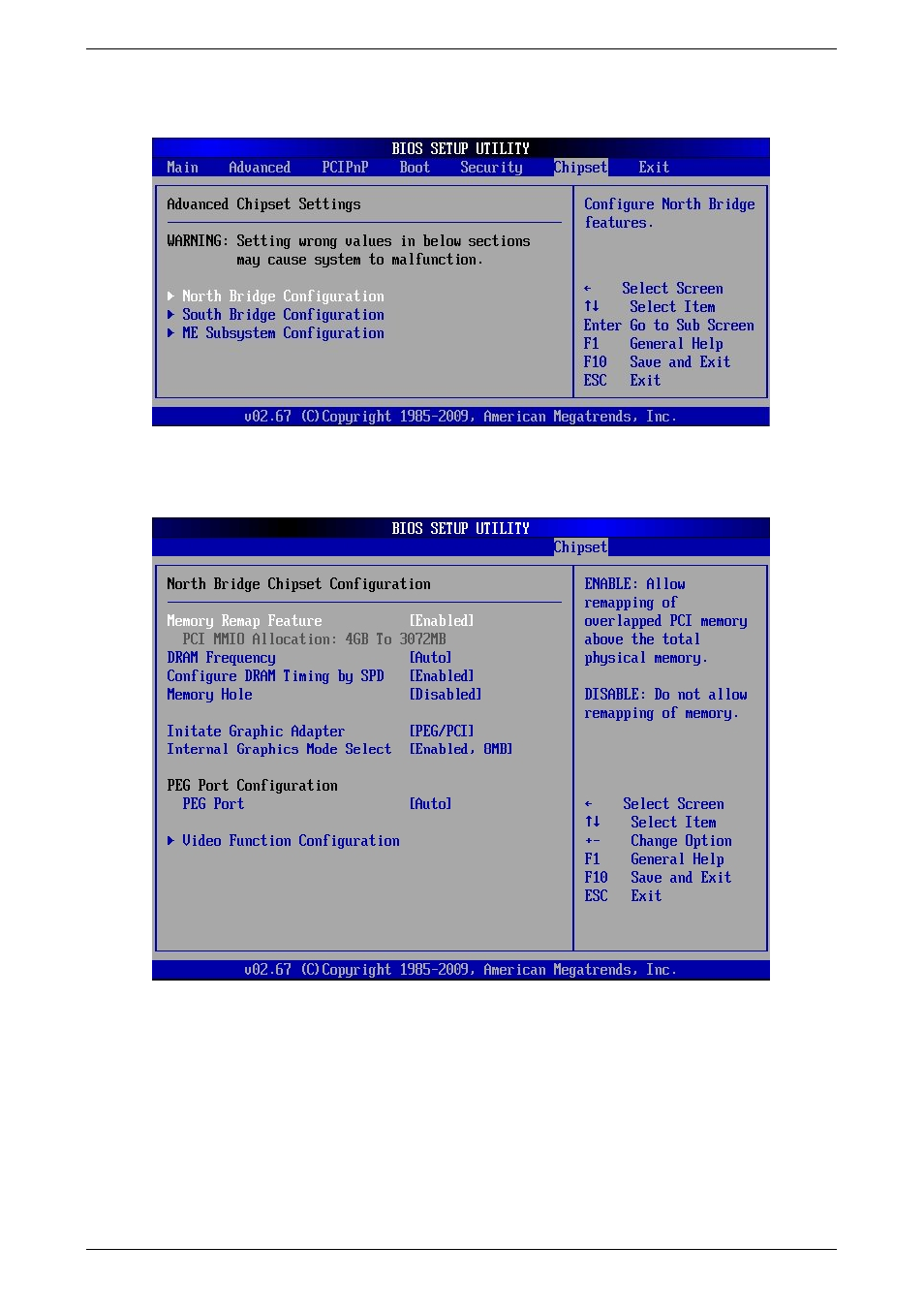 Chipset, North bridge chipset configuration | Kontron PCI-760 User Manual | Page 74 / 84