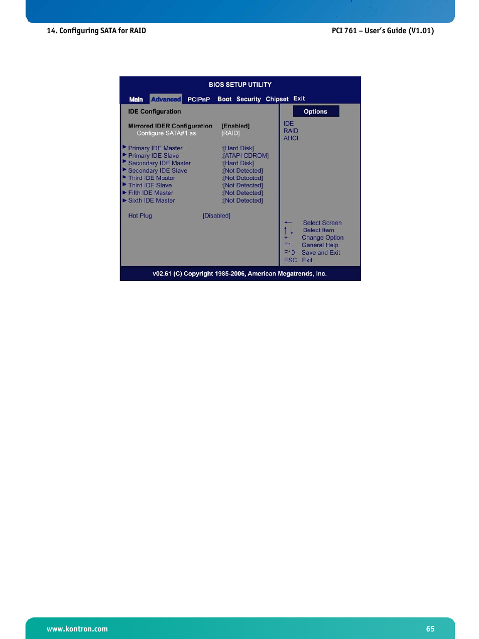 Kontron PCI-761 User Manual | Page 67 / 86