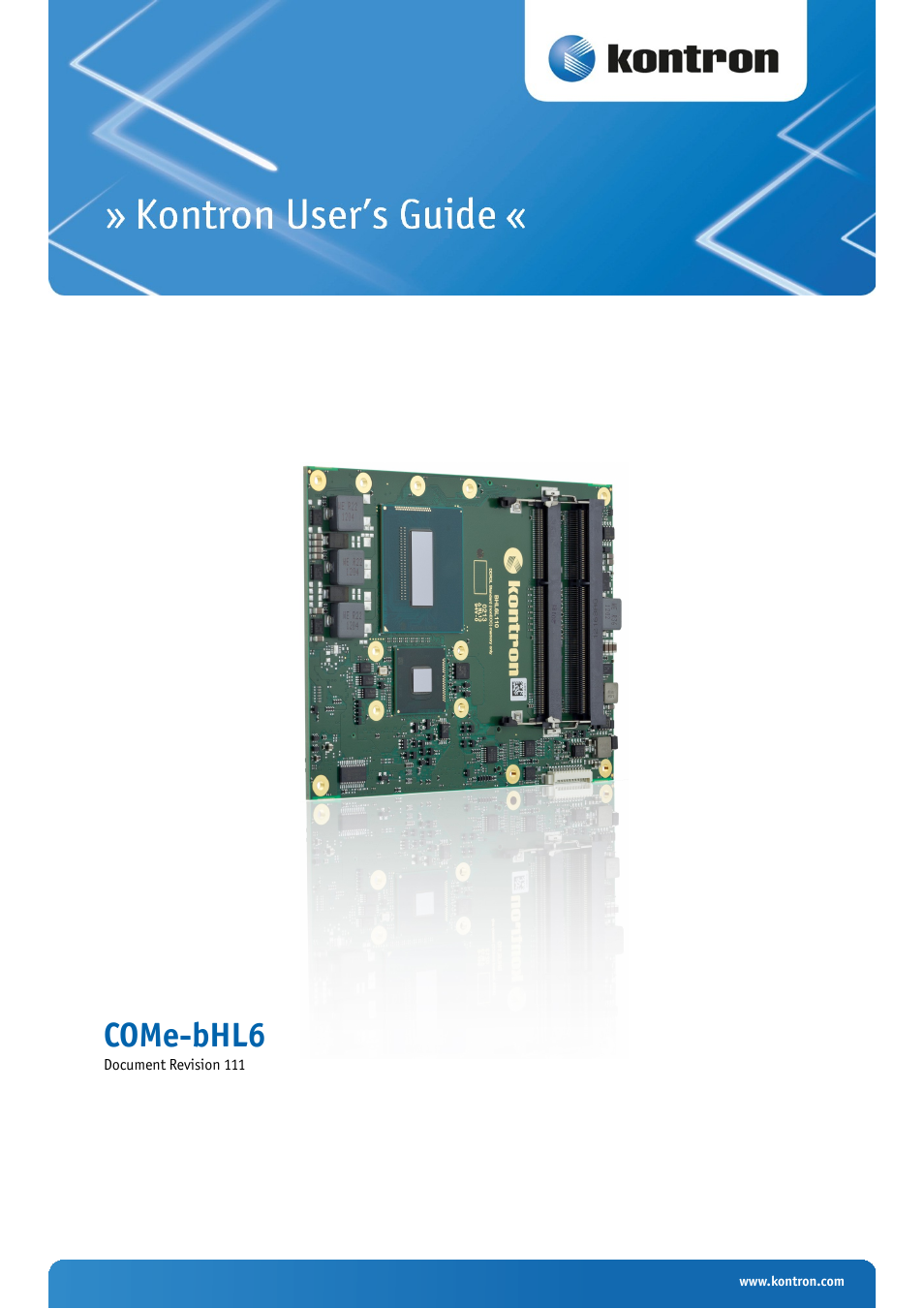 Kontron COMe-bHL6 User Manual | 129 pages