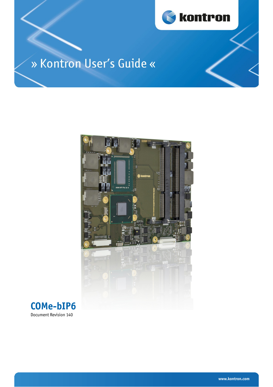 Kontron COMe-bIP6 User Manual | 133 pages