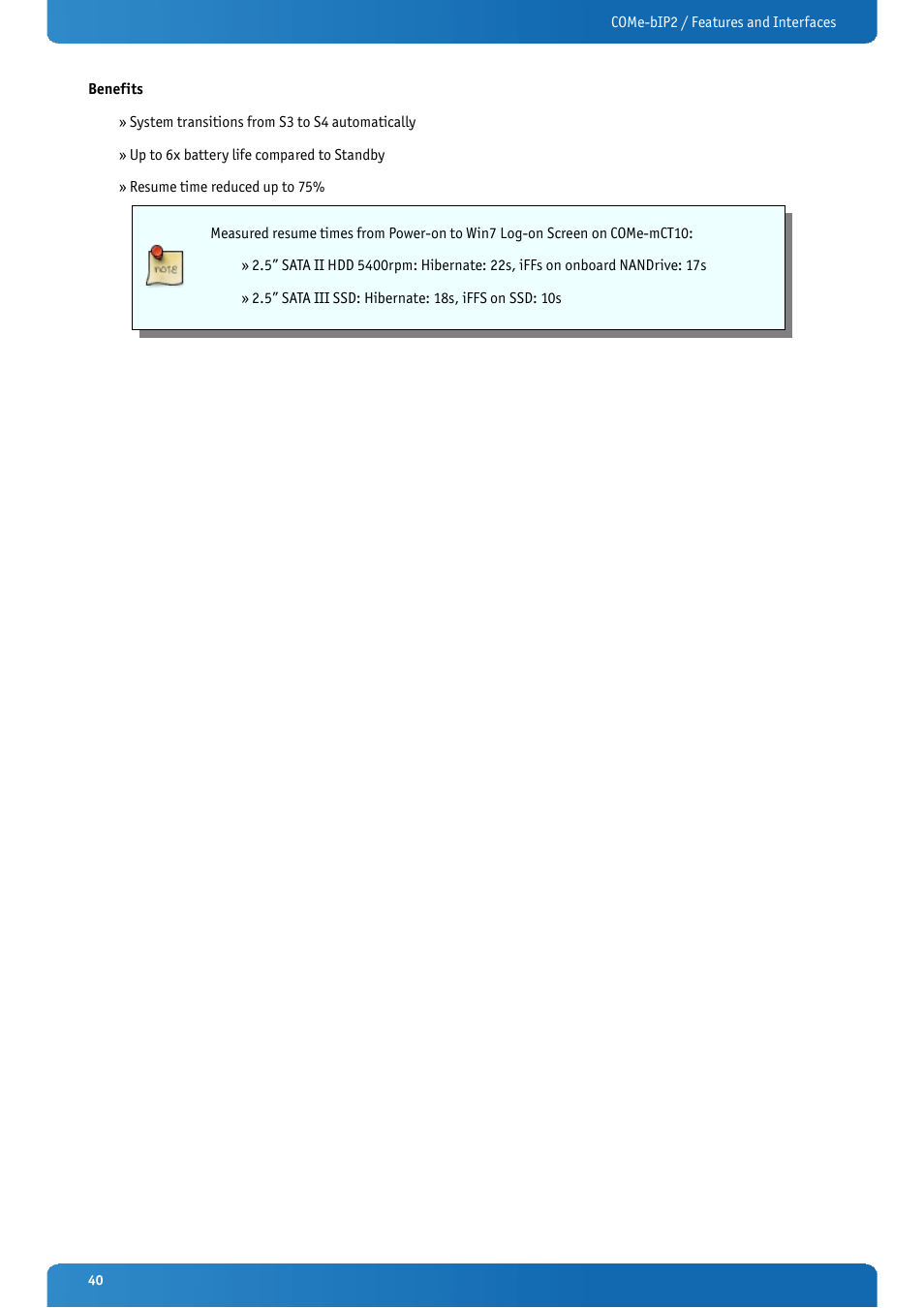 Kontron COMe-bIP2 User Manual | Page 40 / 128