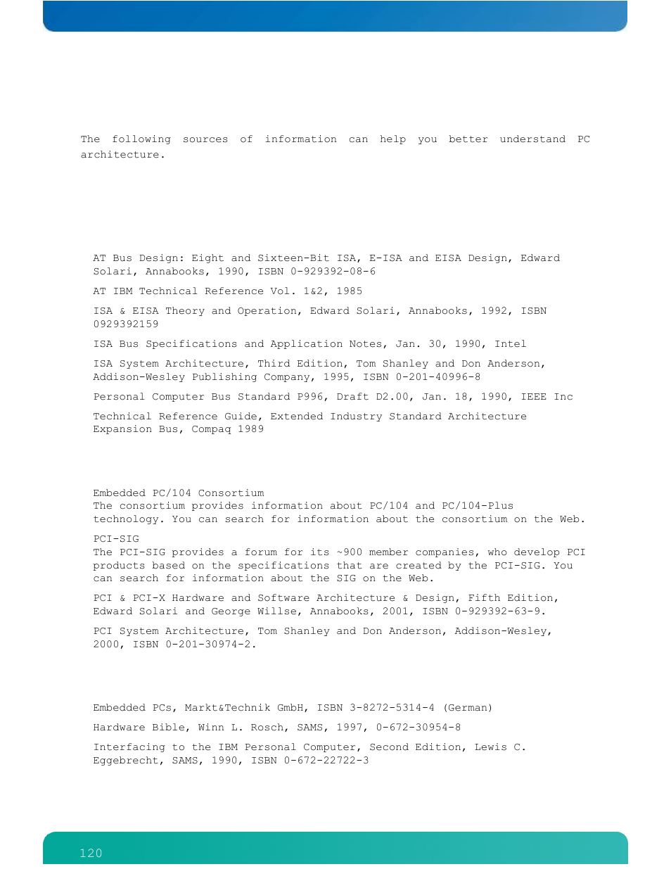 10 appendix b: architecture information, 1 buses, 2 general pc architecture | Kontron ETXexpress-AI User Manual | Page 125 / 129