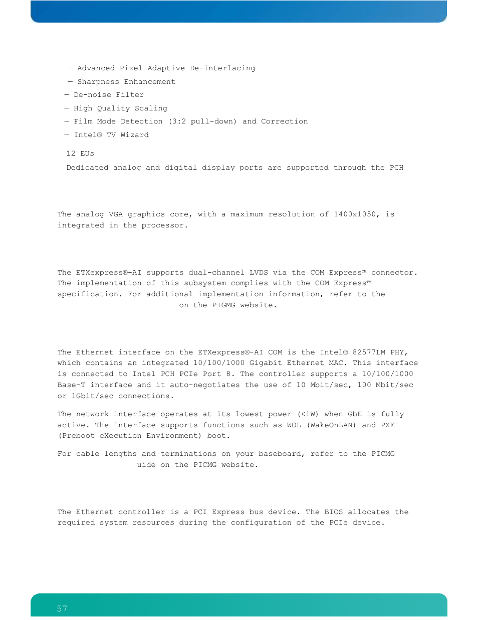 Kontron ETXexpress-AI User Manual | Page 62 / 129