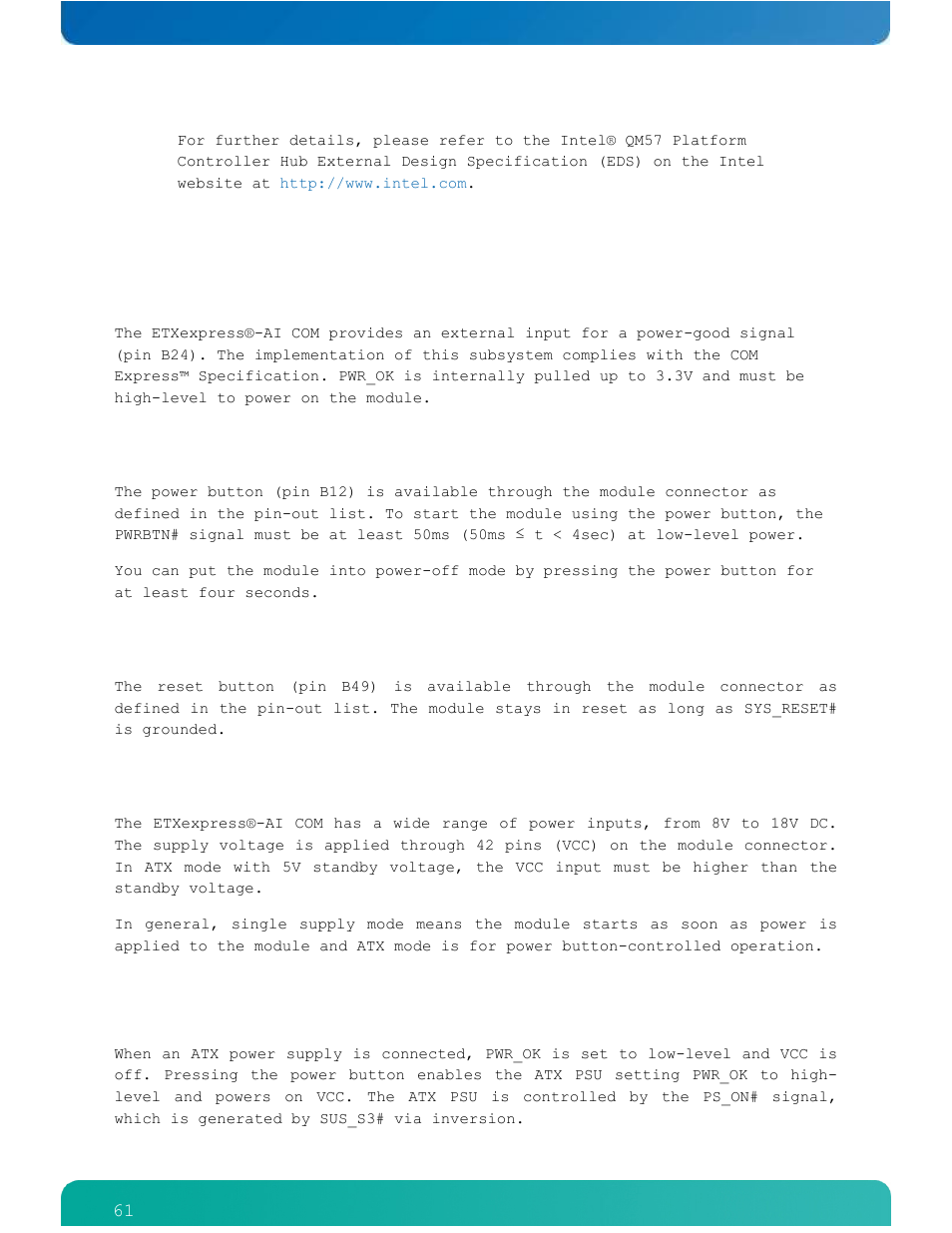 Kontron ETXexpress-AI User Manual | Page 66 / 129