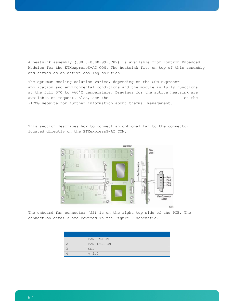 6design consideration, 1 thermal management, 2 onboard fan connector | Kontron ETXexpress-AI User Manual | Page 72 / 129