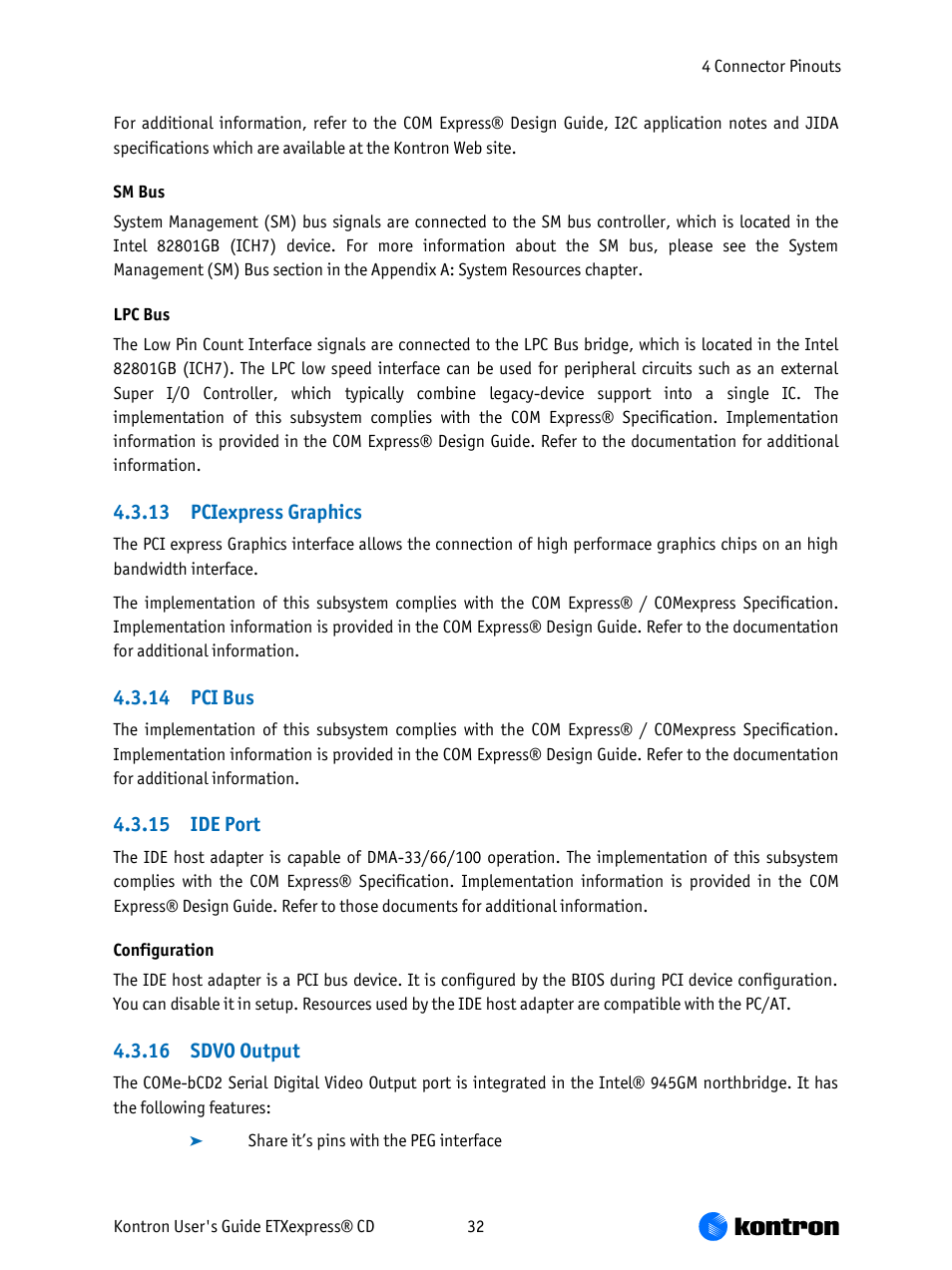 Kontron COMe-bCD2 User Manual | Page 32 / 80