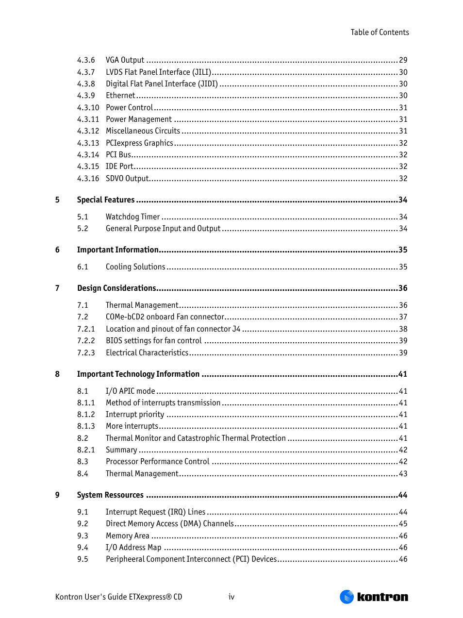 Kontron COMe-bCD2 User Manual | Page 4 / 80