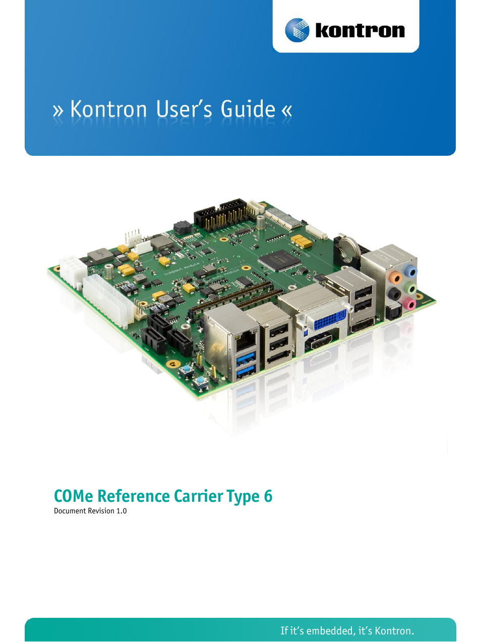 Kontron COMe Ref.Carrier T6 User Manual | 41 pages