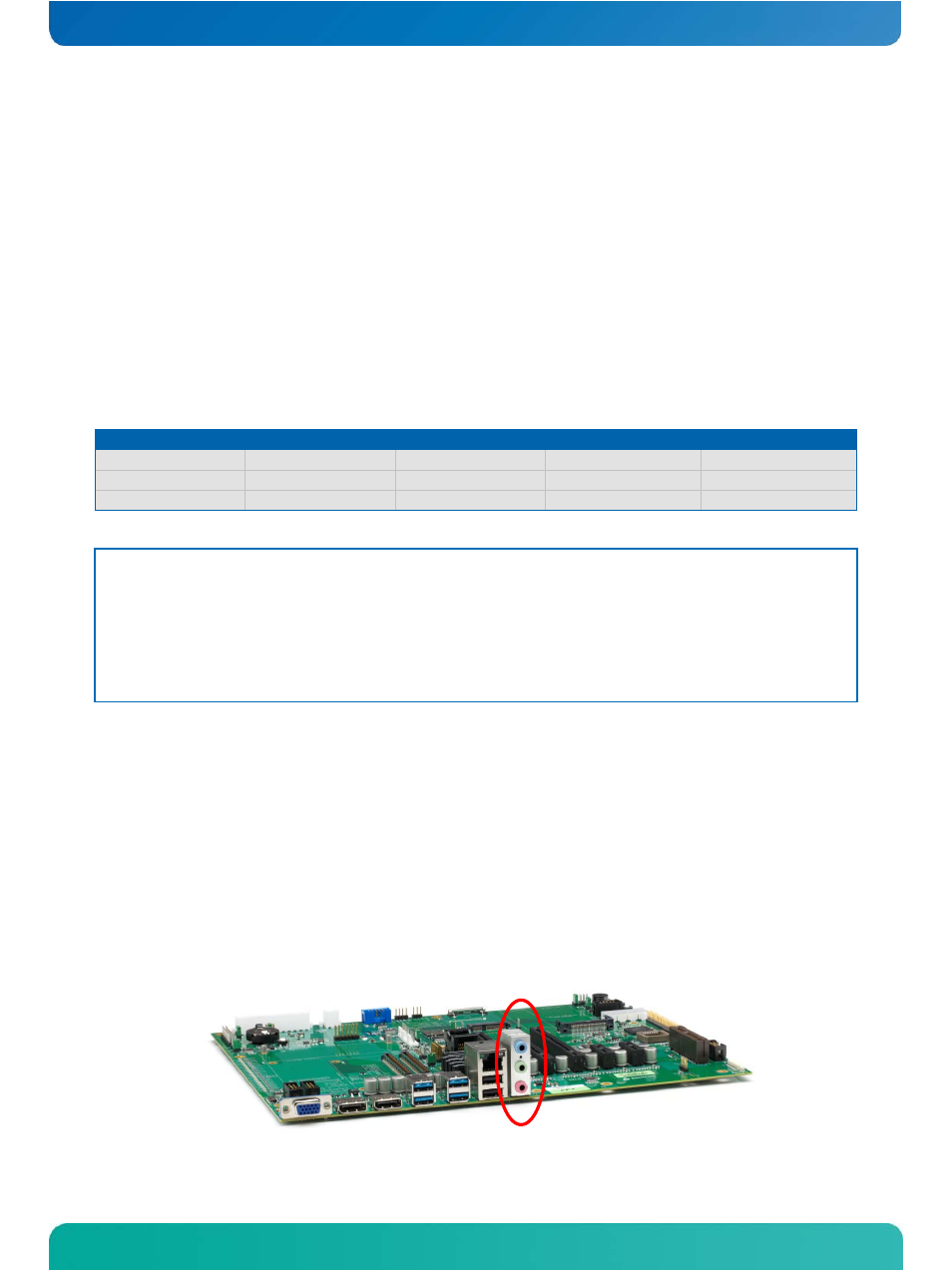 4 high definition audio, High definition audio, Audio connector j7 - speaker configuration | Kontron COMe Eval Carrier T6 User Manual | Page 24 / 46