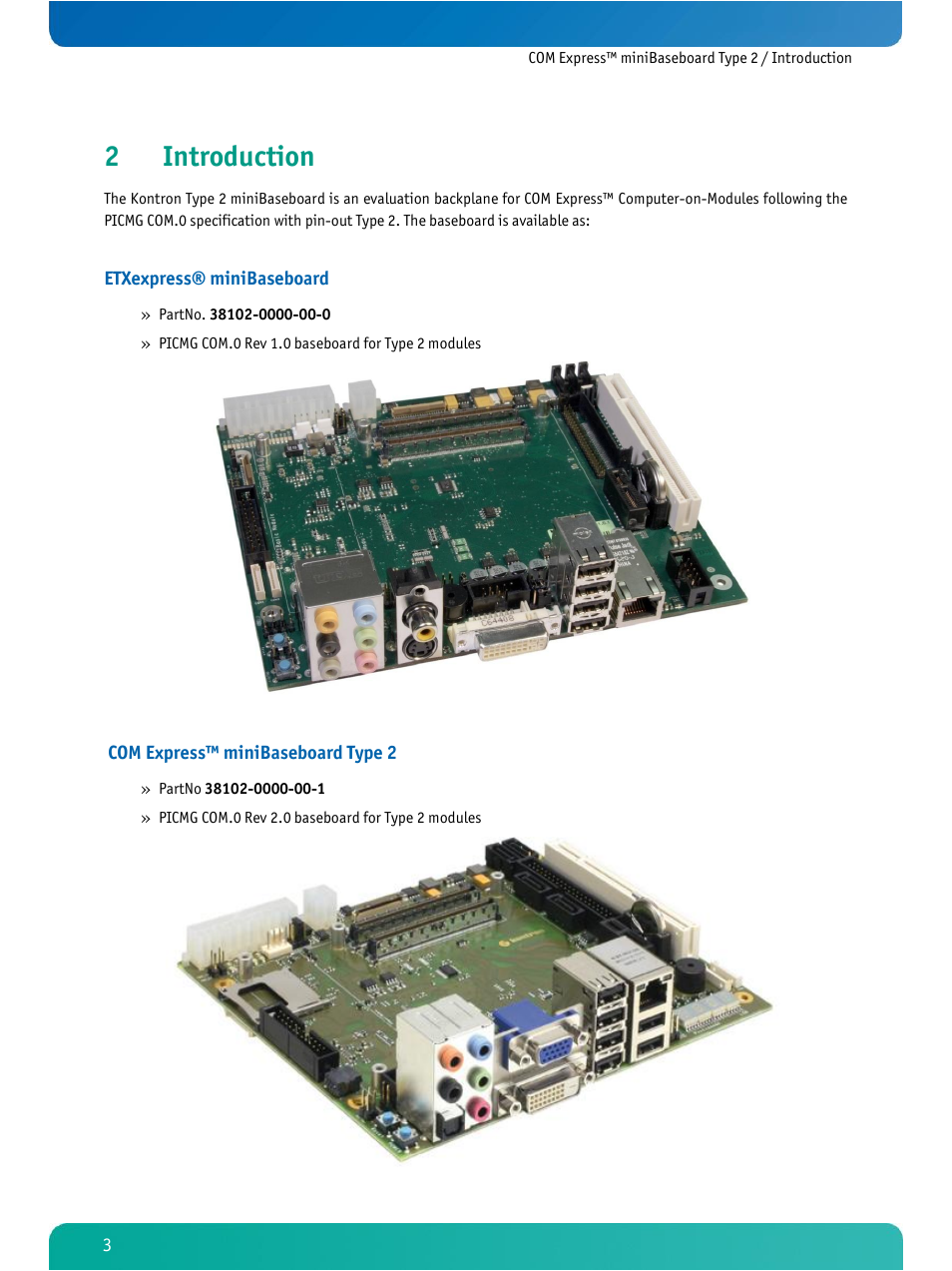 Introduction, 2introduction | Kontron COMe Ref. Carrier T2 User Manual | Page 8 / 71