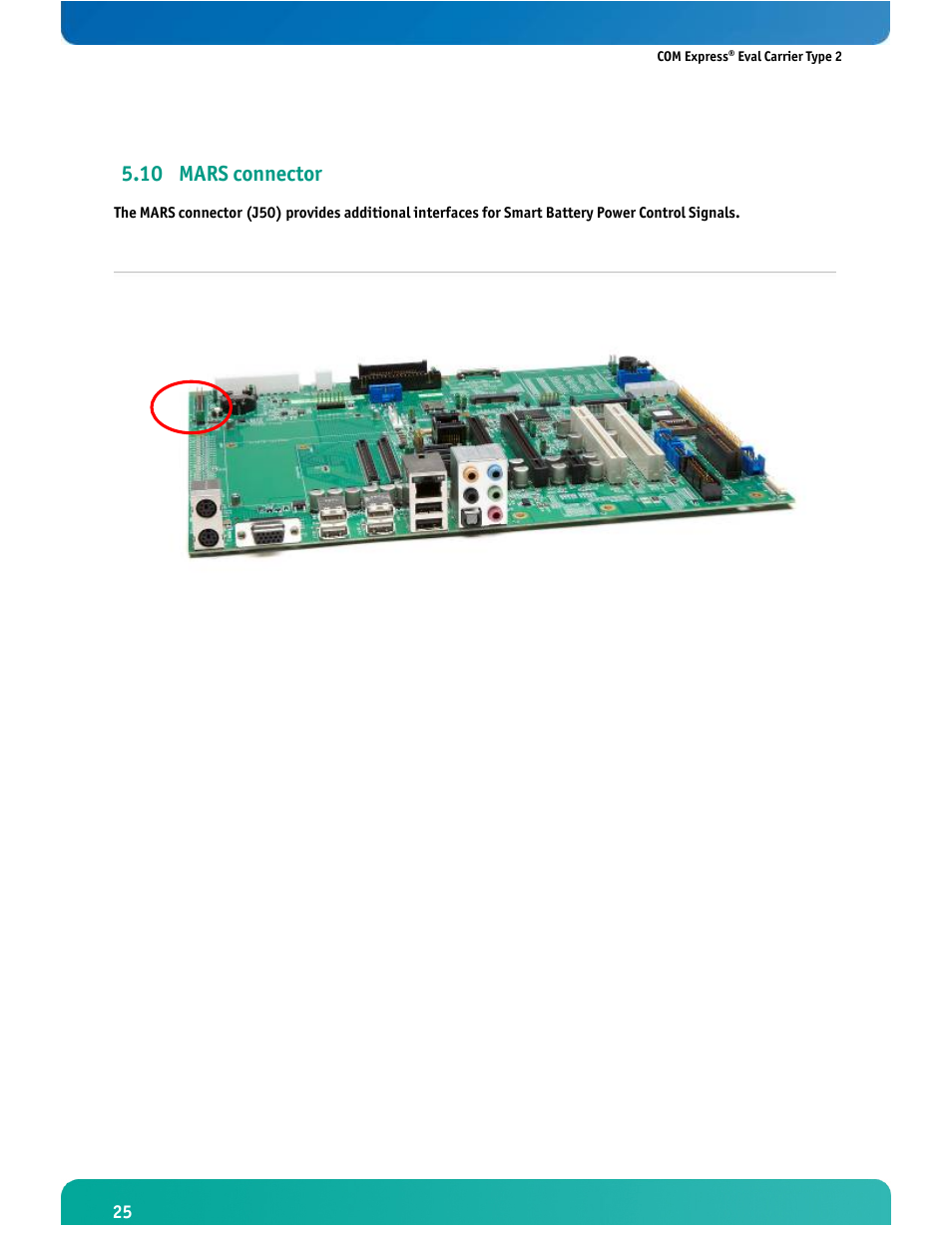 10 mars connector | Kontron COMe Eval Carrier T2 User Manual | Page 26 / 37