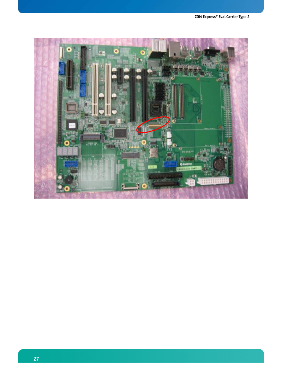 Kontron COMe Eval Carrier T2 User Manual | Page 28 / 37