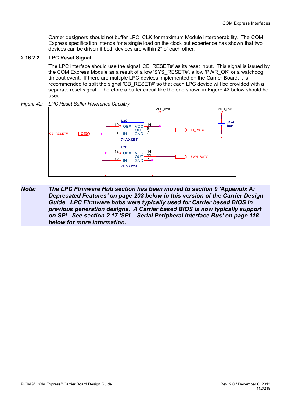 Lpc reset signal | Kontron COMe Starterkit Eval T2 User Manual | Page 112 / 218