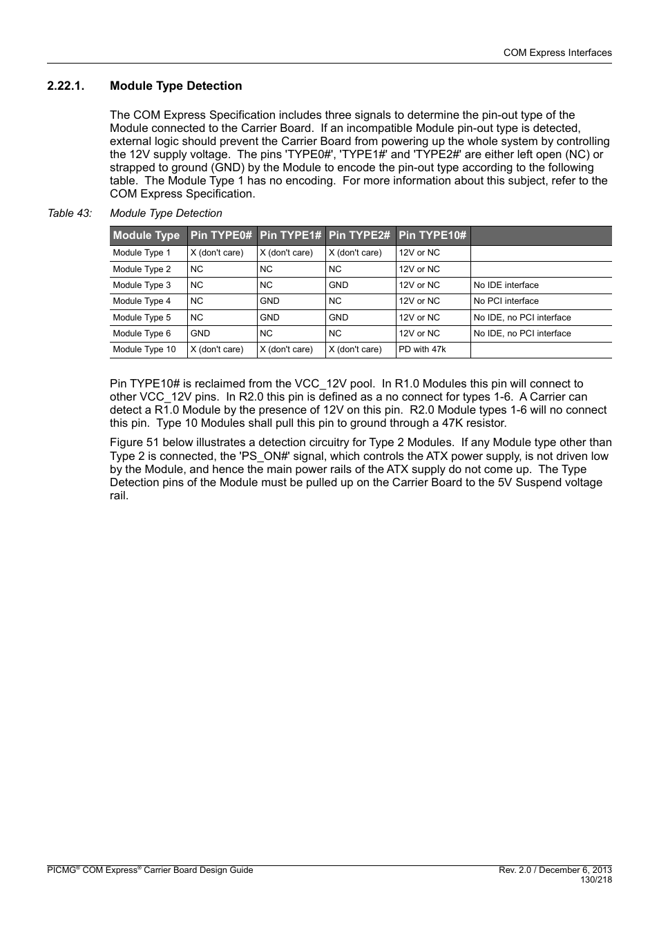 Module type detection | Kontron COMe Starterkit Eval T2 User Manual | Page 130 / 218