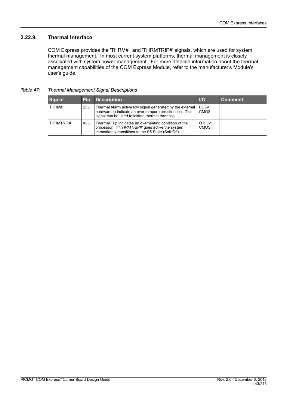 Thermal interface | Kontron COMe Starterkit Eval T2 User Manual | Page 143 / 218