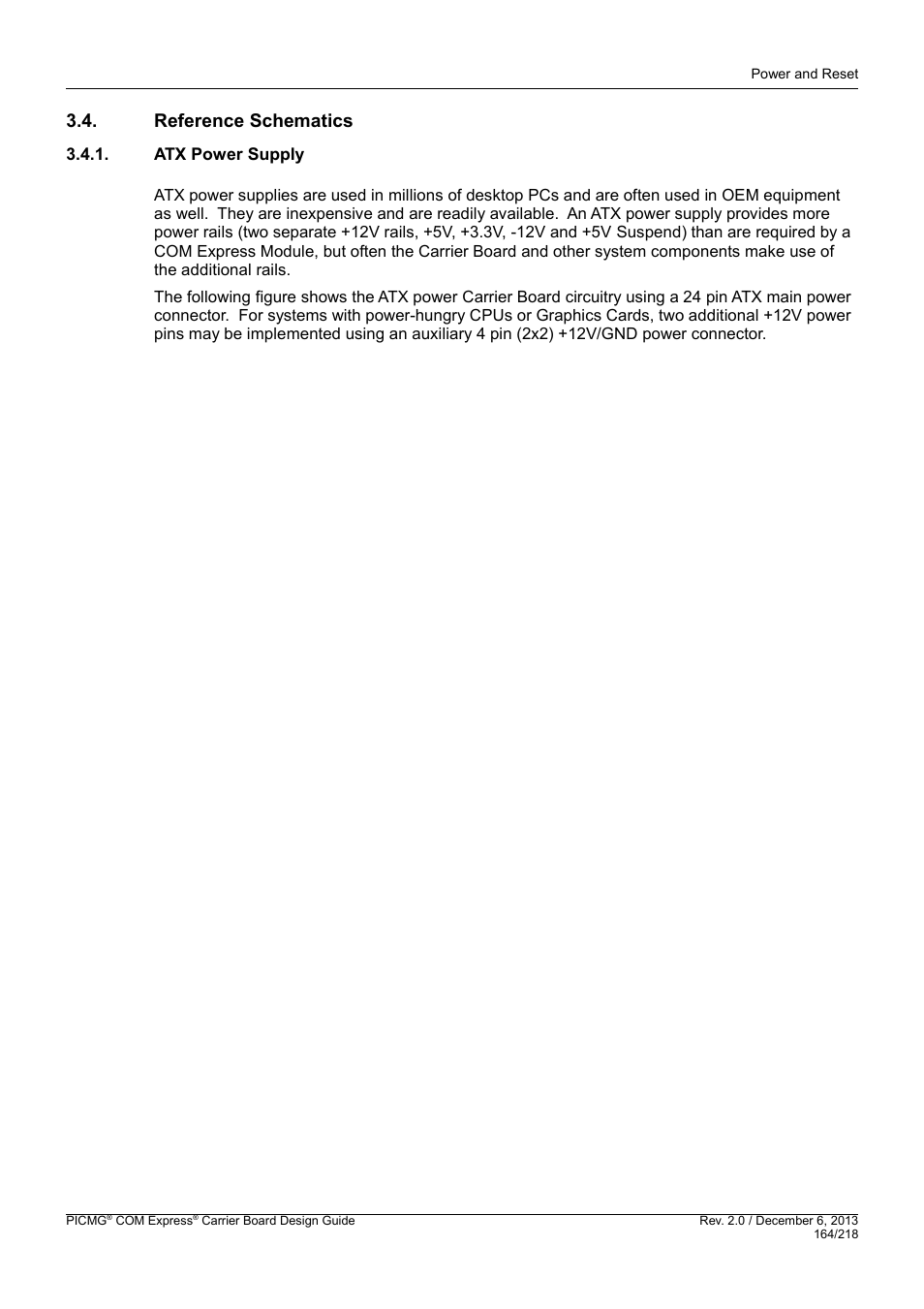 Reference schematics, Atx power supply | Kontron COMe Starterkit Eval T2 User Manual | Page 164 / 218