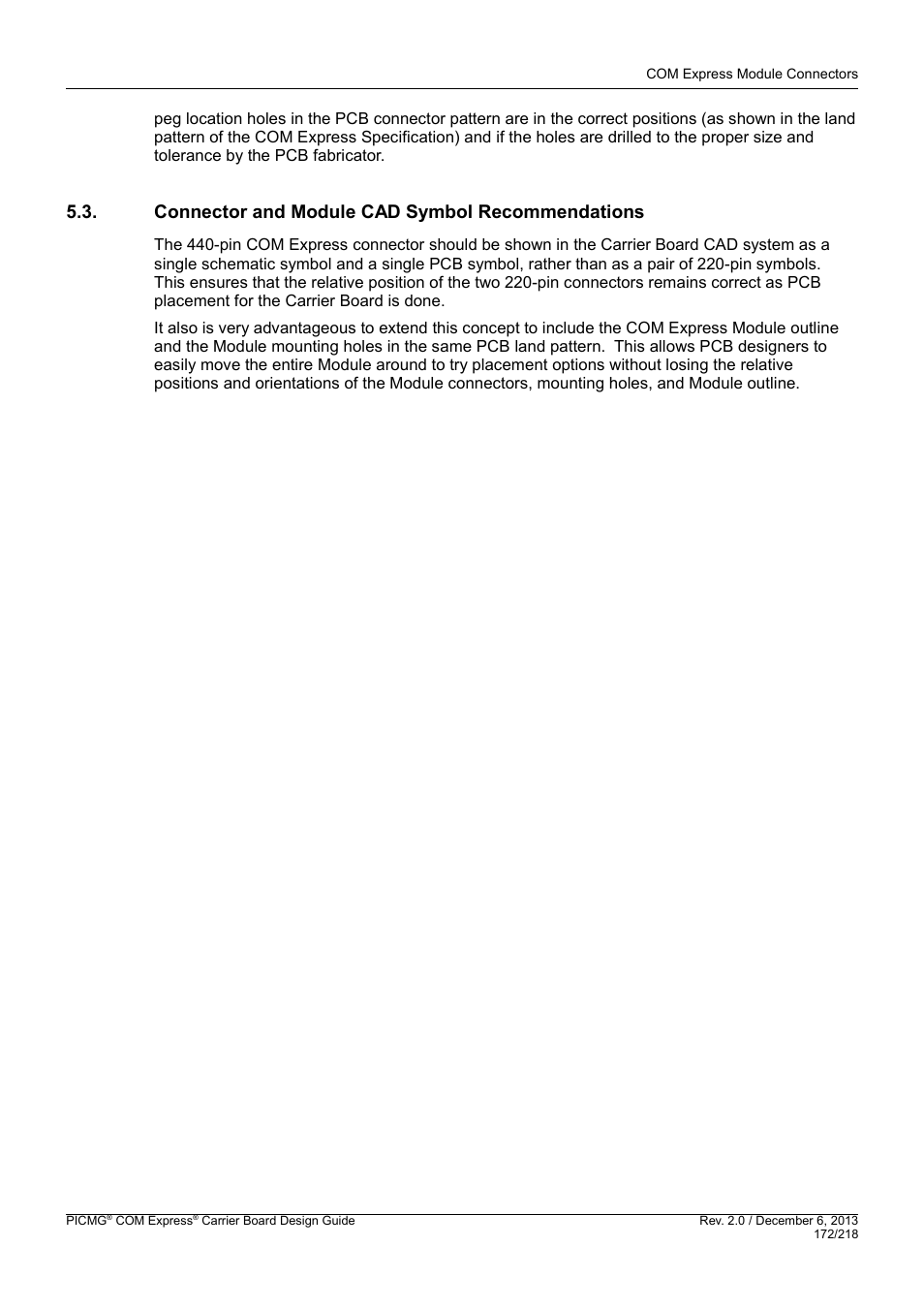 Connector and module cad symbol recommendations | Kontron COMe Starterkit Eval T2 User Manual | Page 172 / 218
