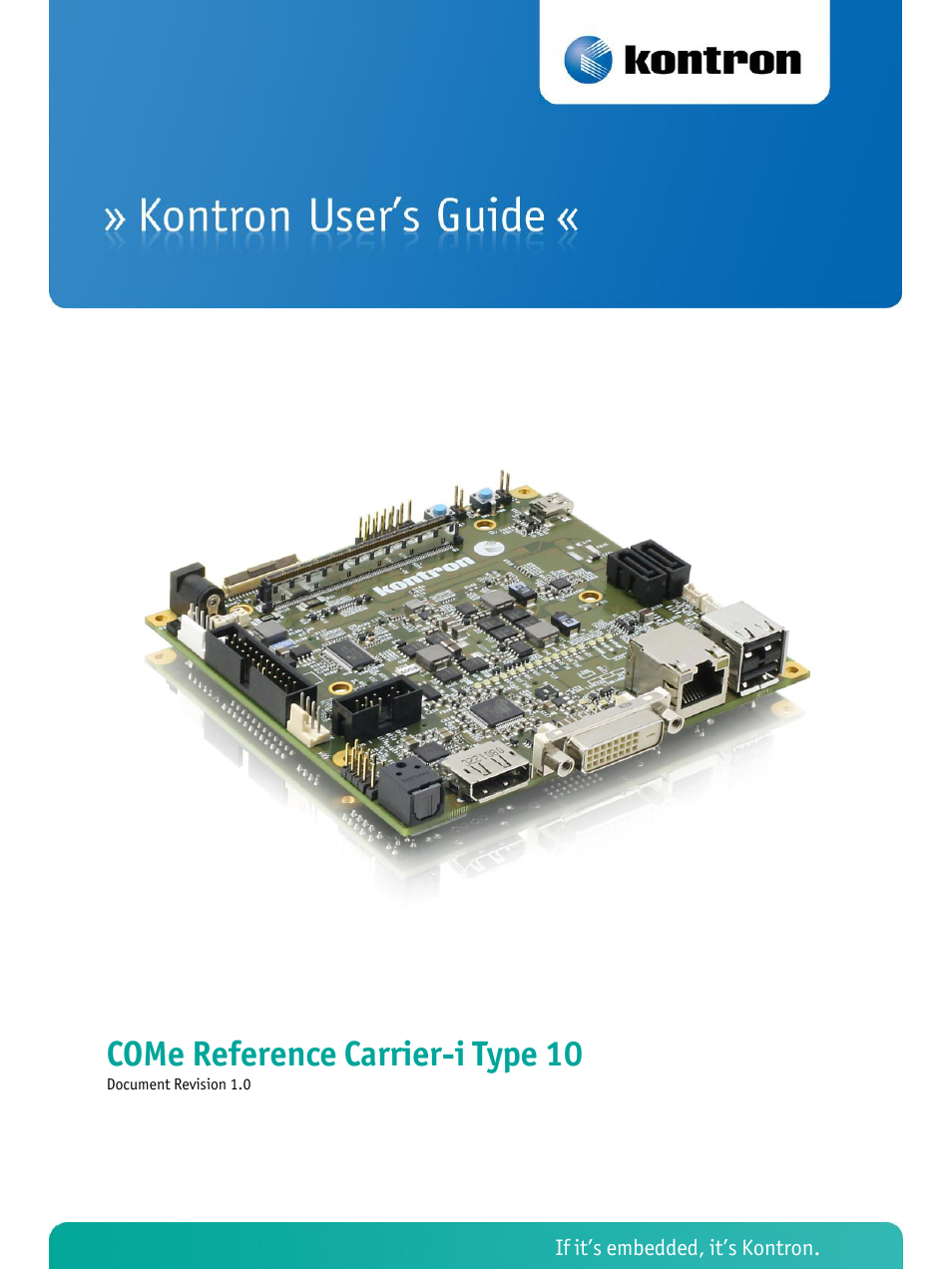 Kontron COMe Ref.Carrier-i T10 User Manual | 42 pages