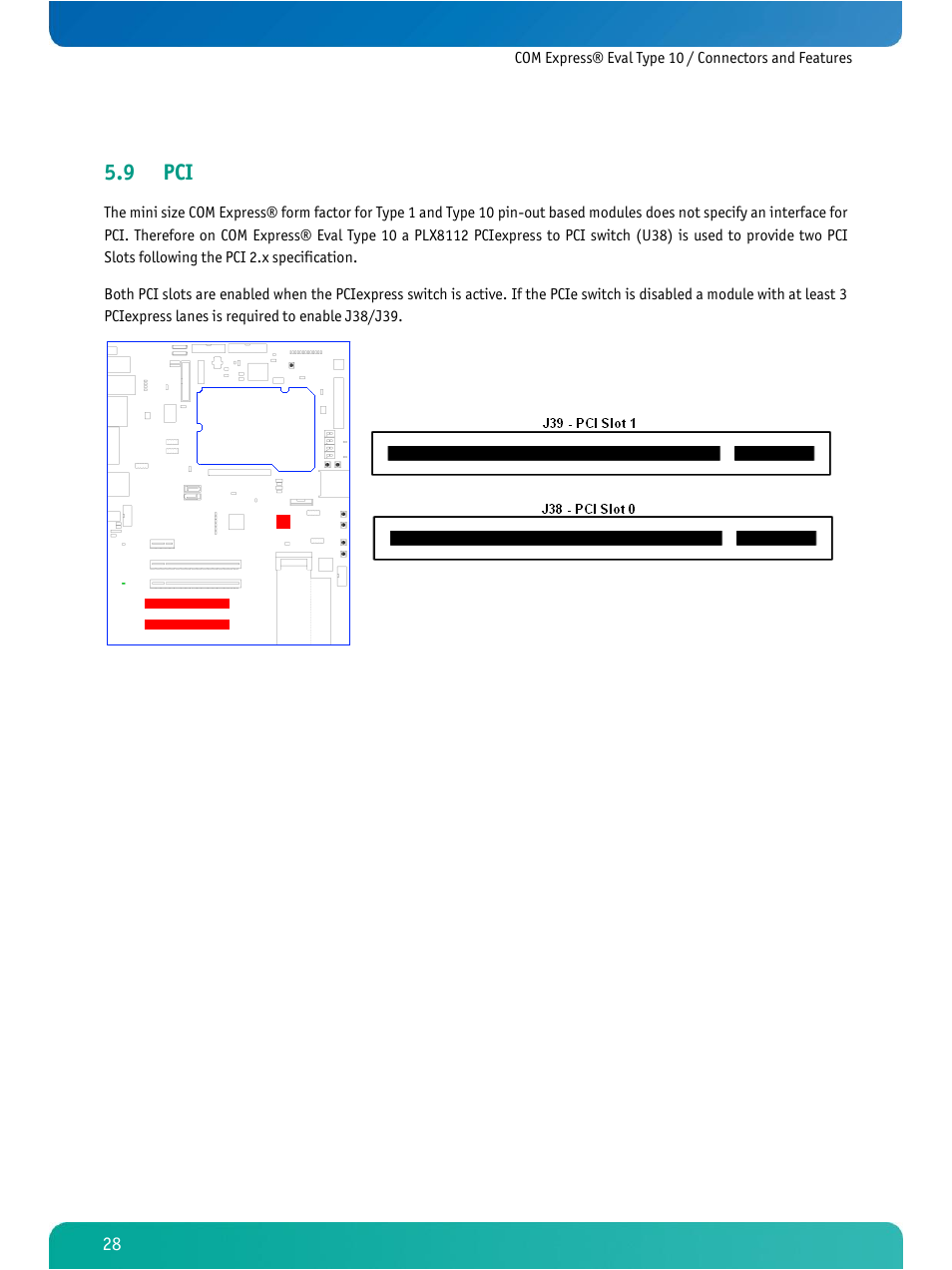 9 pci | Kontron COMe Eval Carrier T10 User Manual | Page 31 / 55