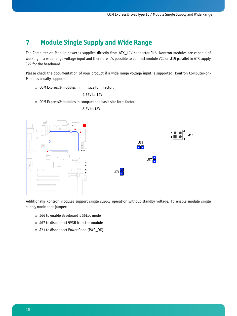 Module single supply and wide range, 7module single supply and wide range | Kontron COMe Eval Carrier T10 User Manual | Page 51 / 55