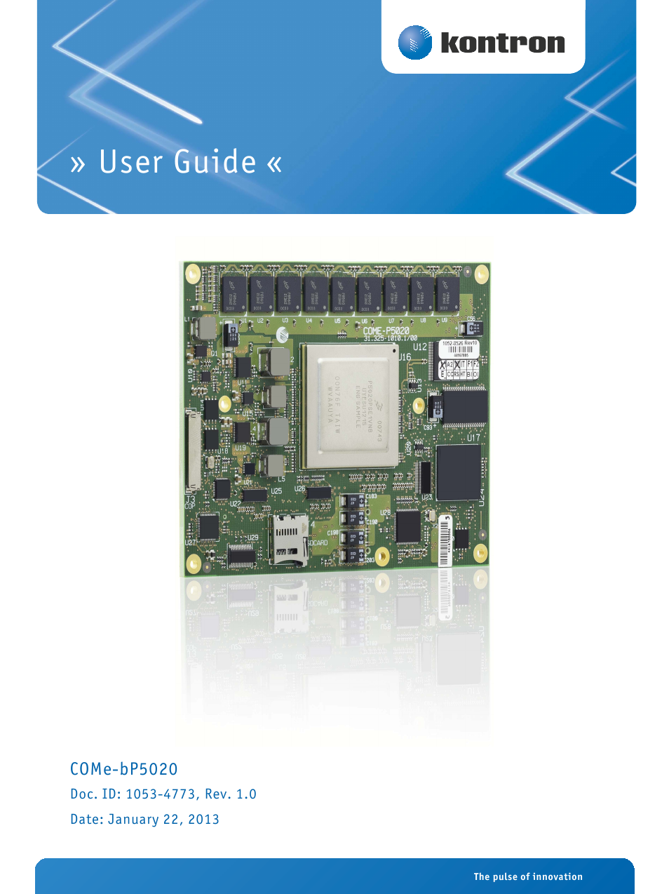 Kontron COMe-bP5020 Introduction User Manual | 14 pages