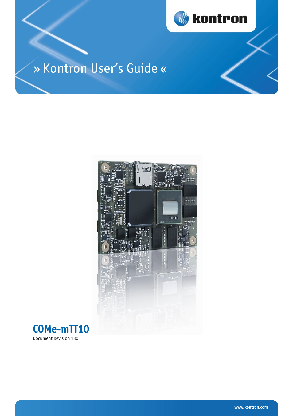 Kontron COMe-mTT10 User Manual | 94 pages