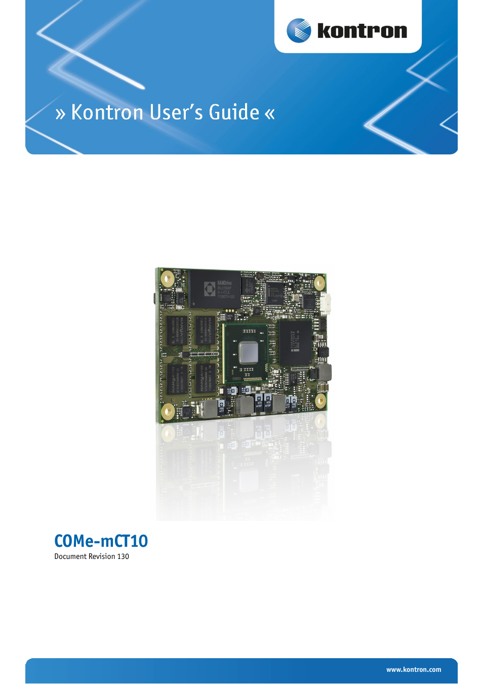 Kontron COMe-mCT10 User Manual | 100 pages