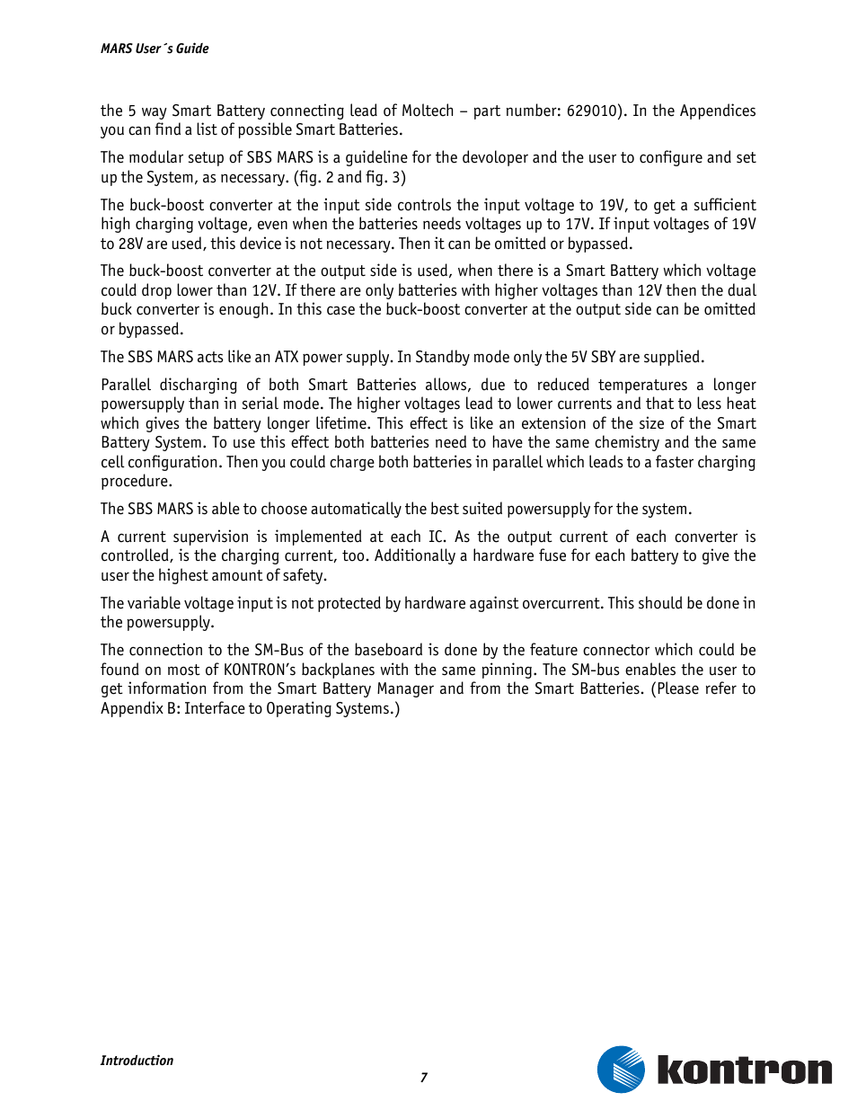 Kontron MARS Smart Battery Kit User Manual | Page 8 / 35